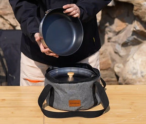 zložljiva kamping posoda s torbo