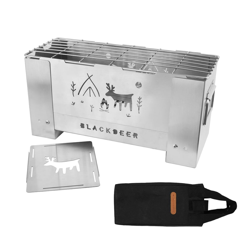 Tinder zložljivi žar na drva iz nerjavečega jekla