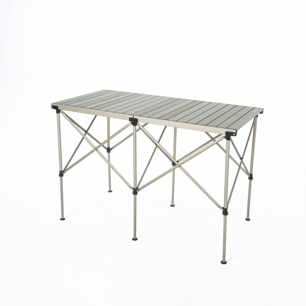 Zložljiva aluminijasta miza Egg Roll MAX - Siva