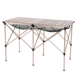 Zložljiva aluminijasta miza Egg Roll MAX - zlata