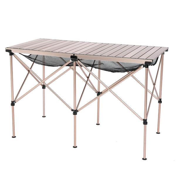 Zložljiva aluminijasta miza Egg Roll MAX - zlata